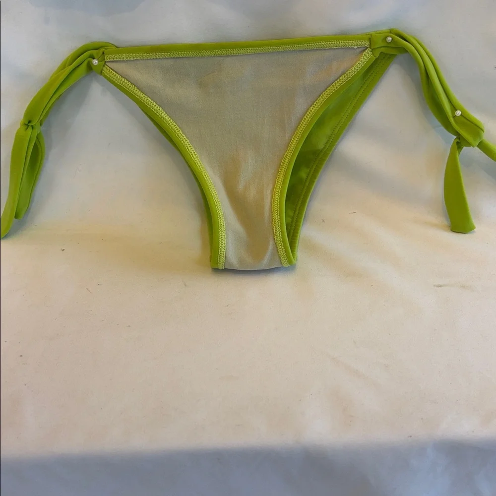 VINTAGE 1980’s BRAZILIAN STRING TIE THONG MULTICOLOR BIKINI SET - G/L - Picture 9 of 12